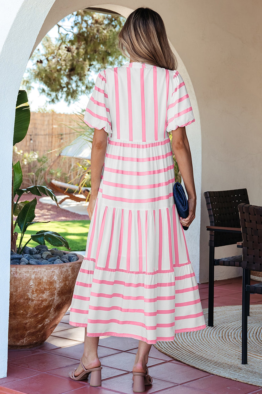 Ariyah Half Sleeve Vacation Dress
