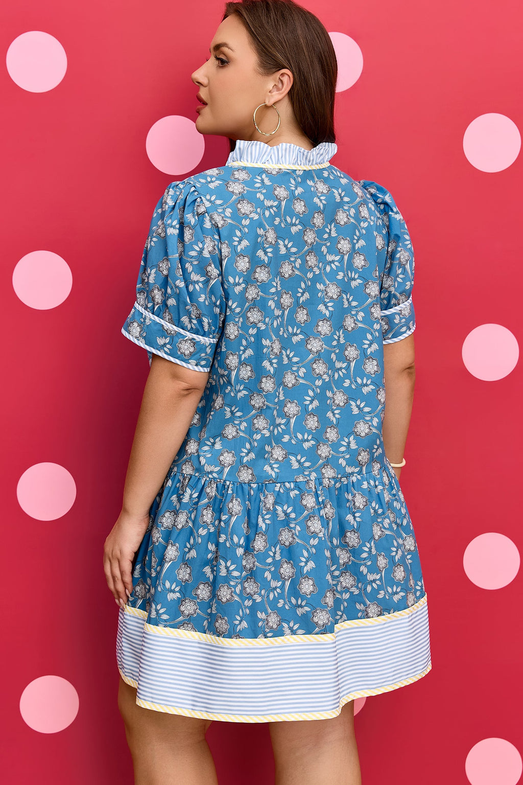 Meilani Front Ruffle Hem PLUS Dress