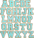 Blue Self Adhesive Chenille Letters Patches