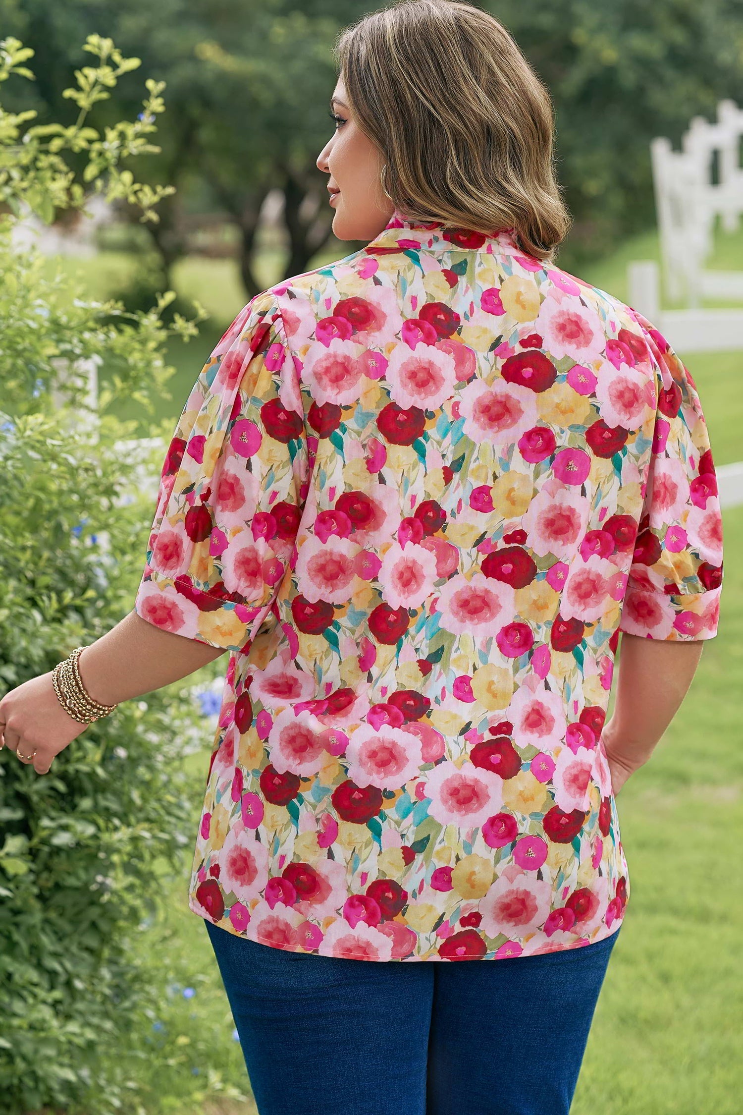 Oaklynn Puff Short Sleeve PLUS Top