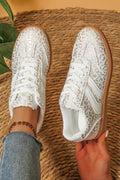 Logan Printed Lace Up Sneakers