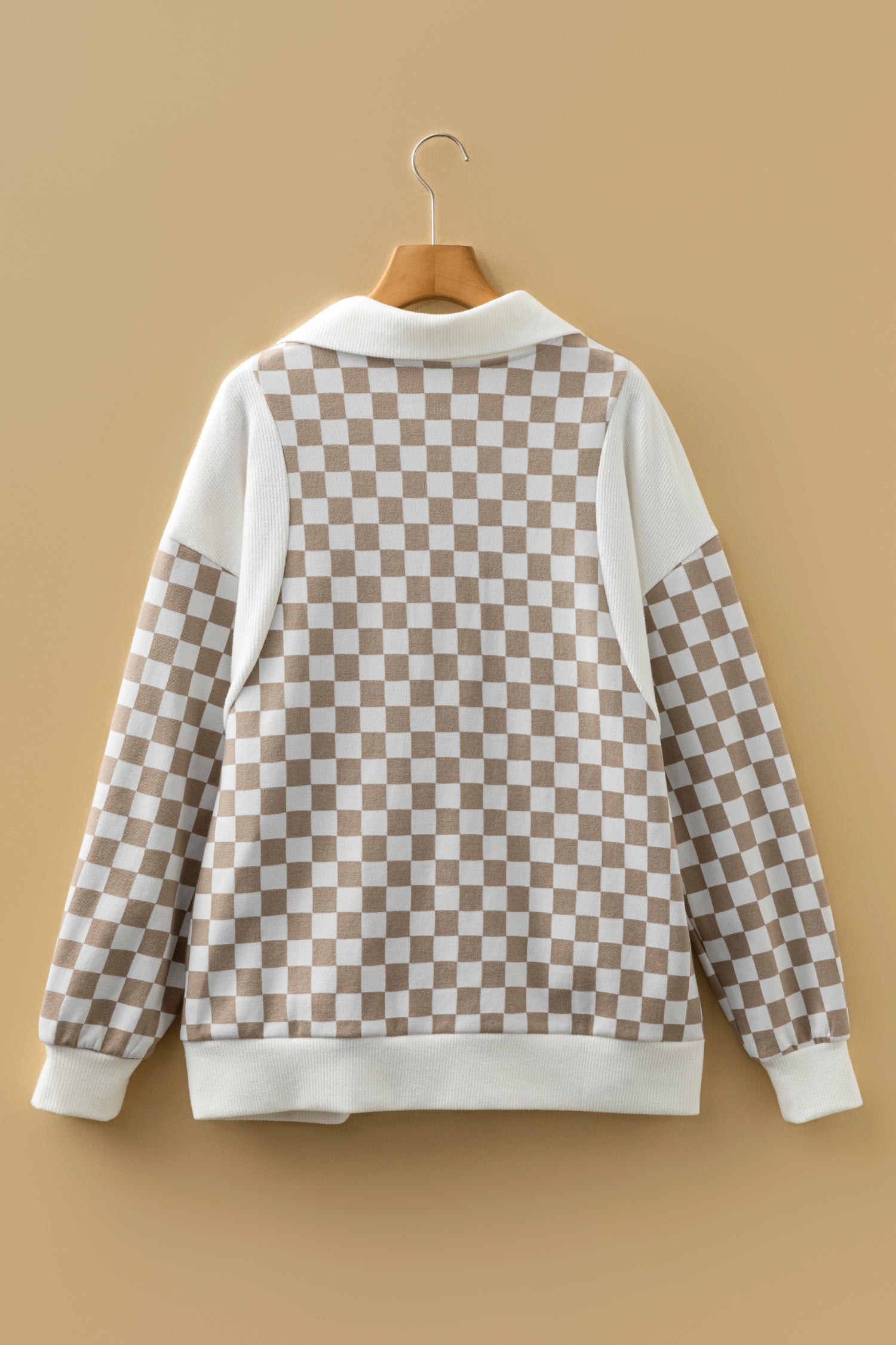 Rosalia Ribbed Patchwork Loose Sweatshirt