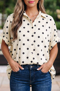 Taylor Print Loose Dolman Shirt