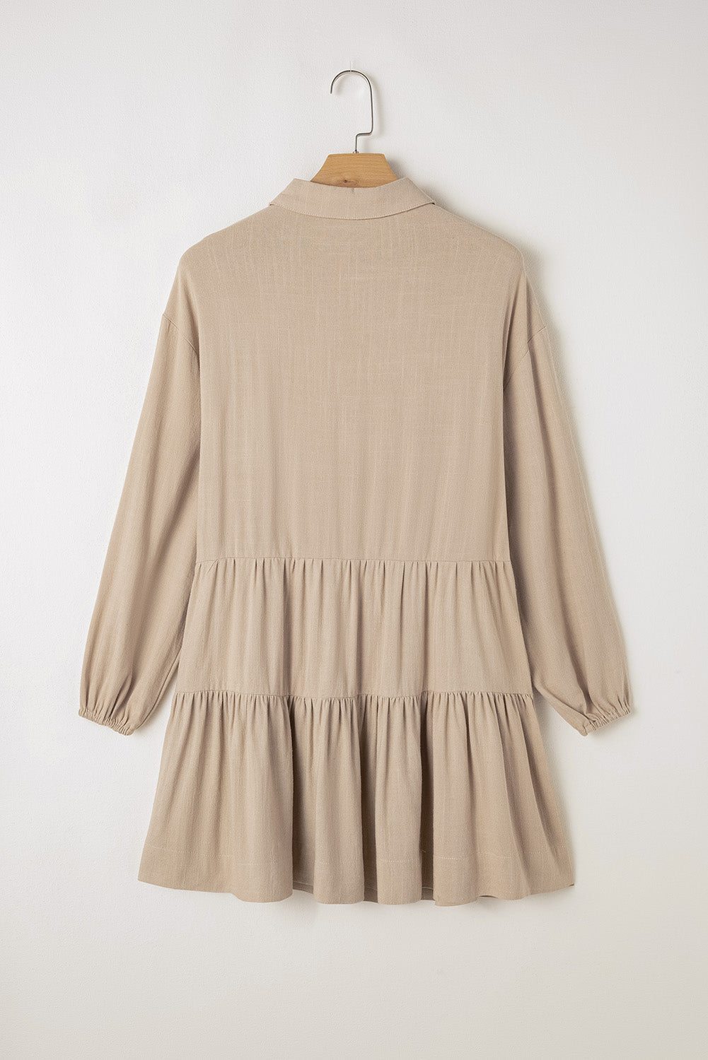 Scarlet Sleeve Tiered Pleated Shirt