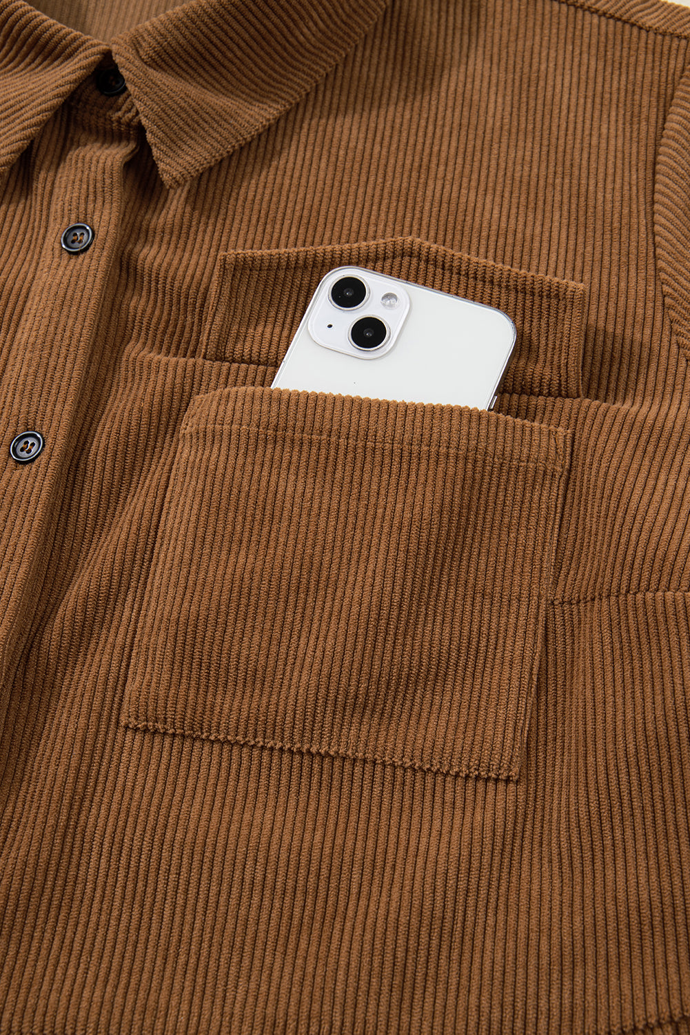 Galilea Corduroy Full Collared PLUS Shirt