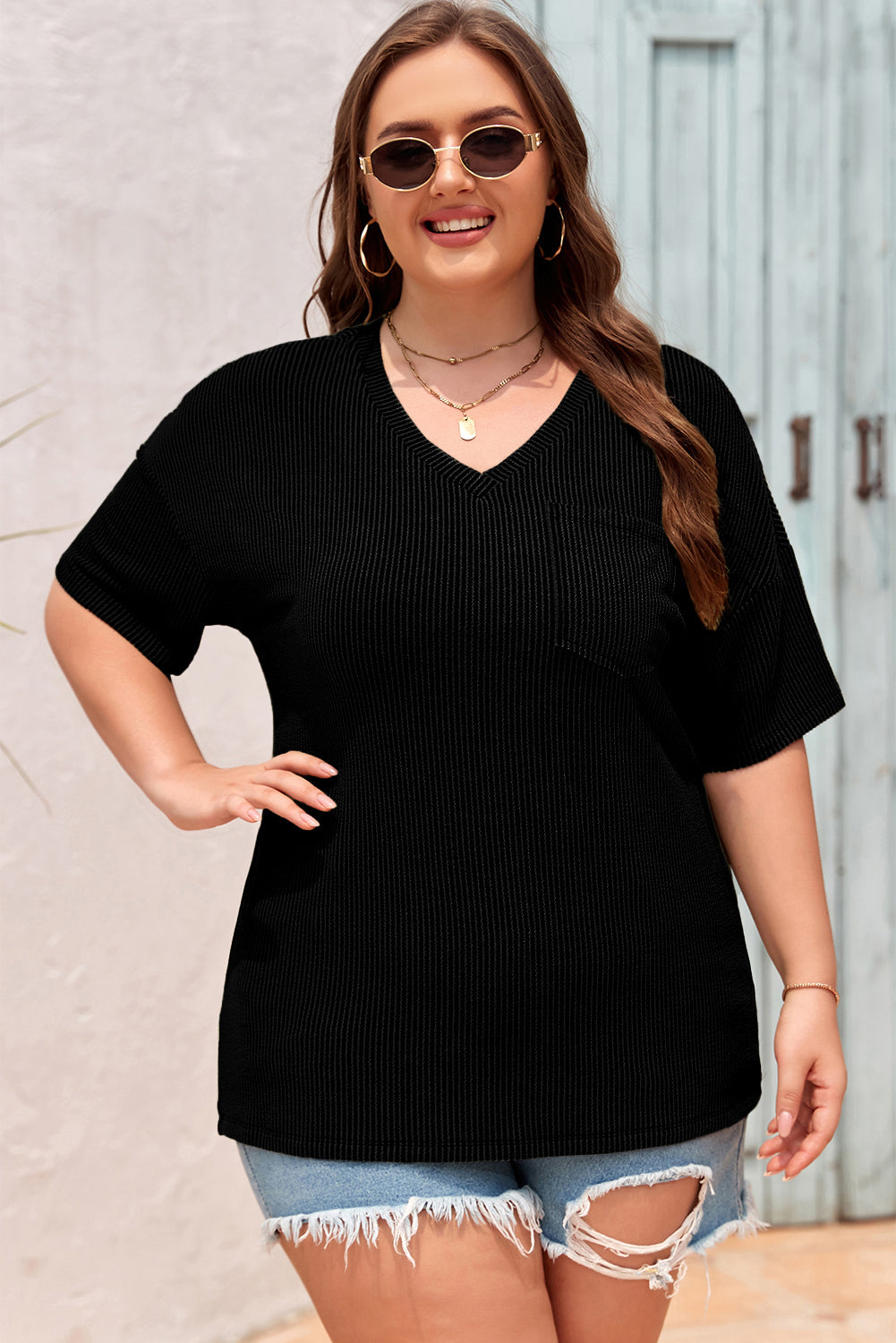 Maisie Shoulder T Shirt PLUS T-Shirt