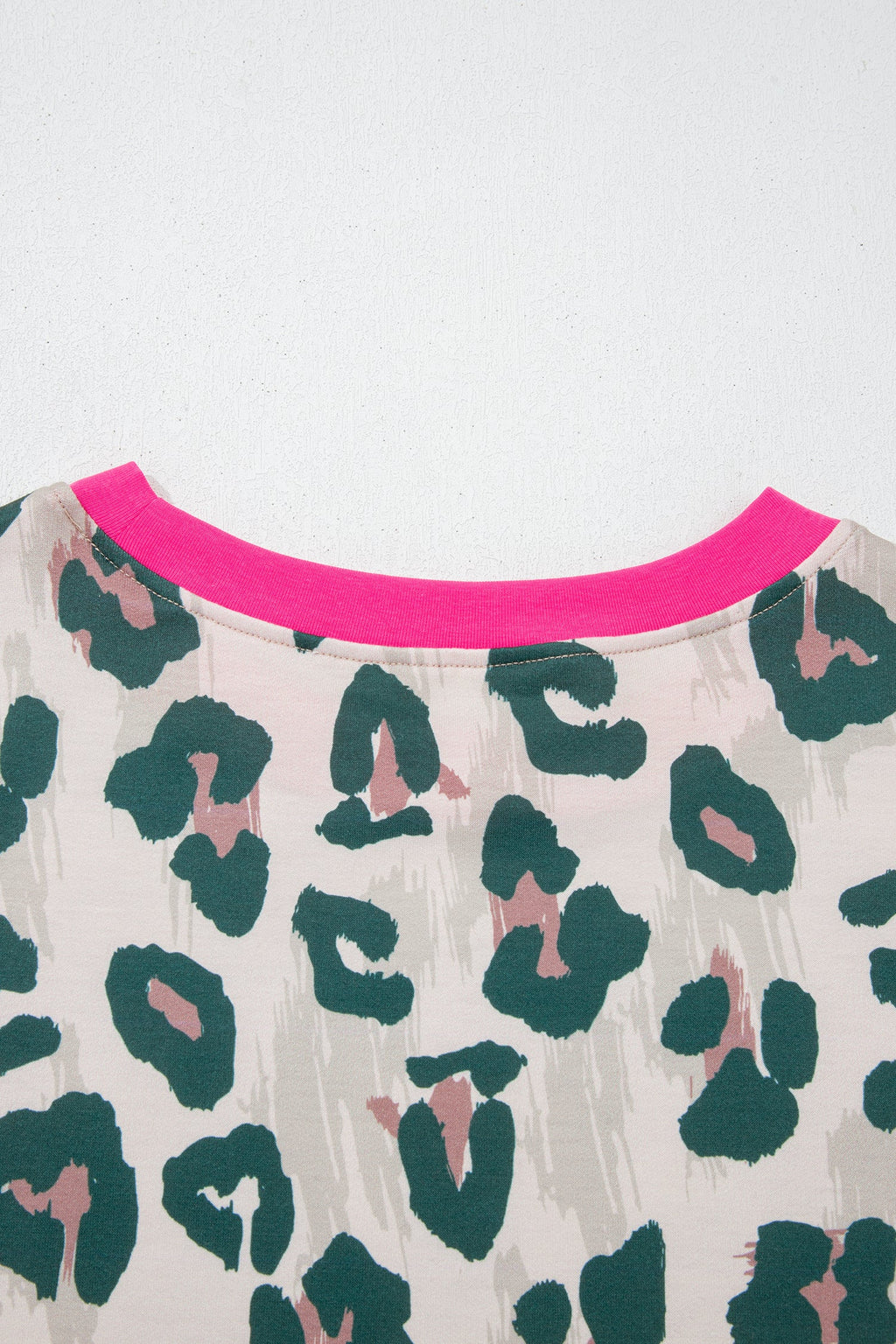 Arleth Print Contrast Trim Top
