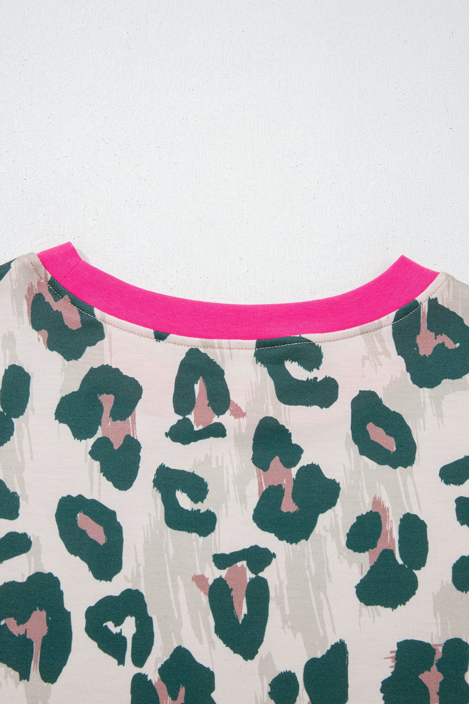 Arleth Print Contrast Trim Top
