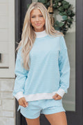 Juliette Mock Sweatshirt and Shorts Set
