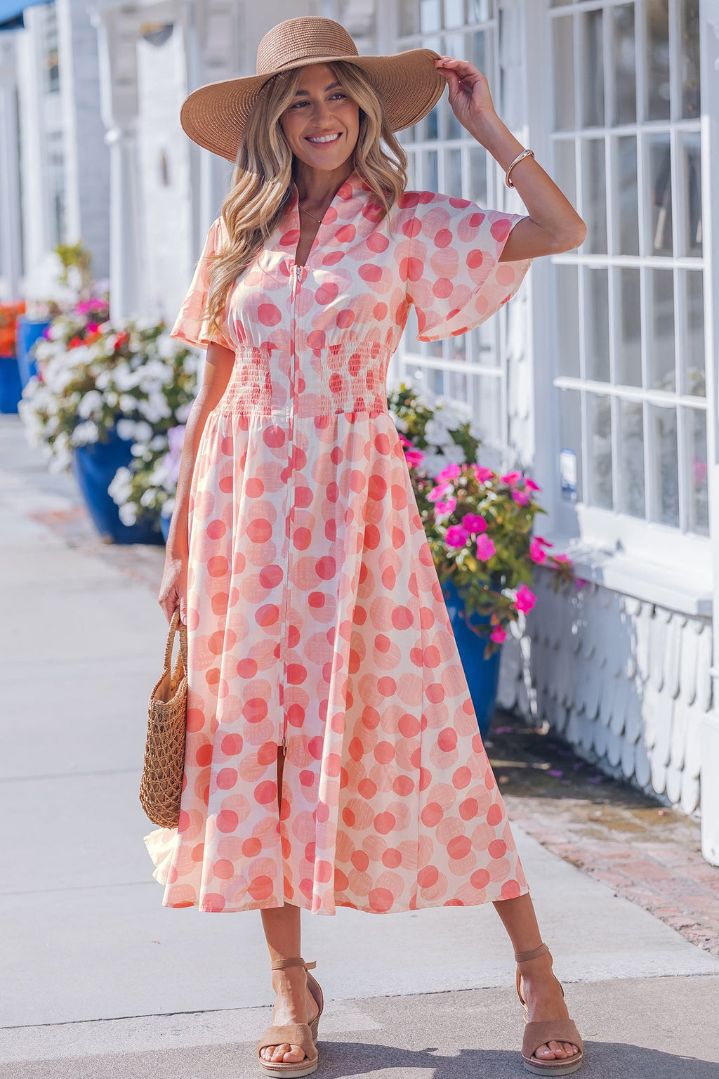 Talia Zip Up Long Dress