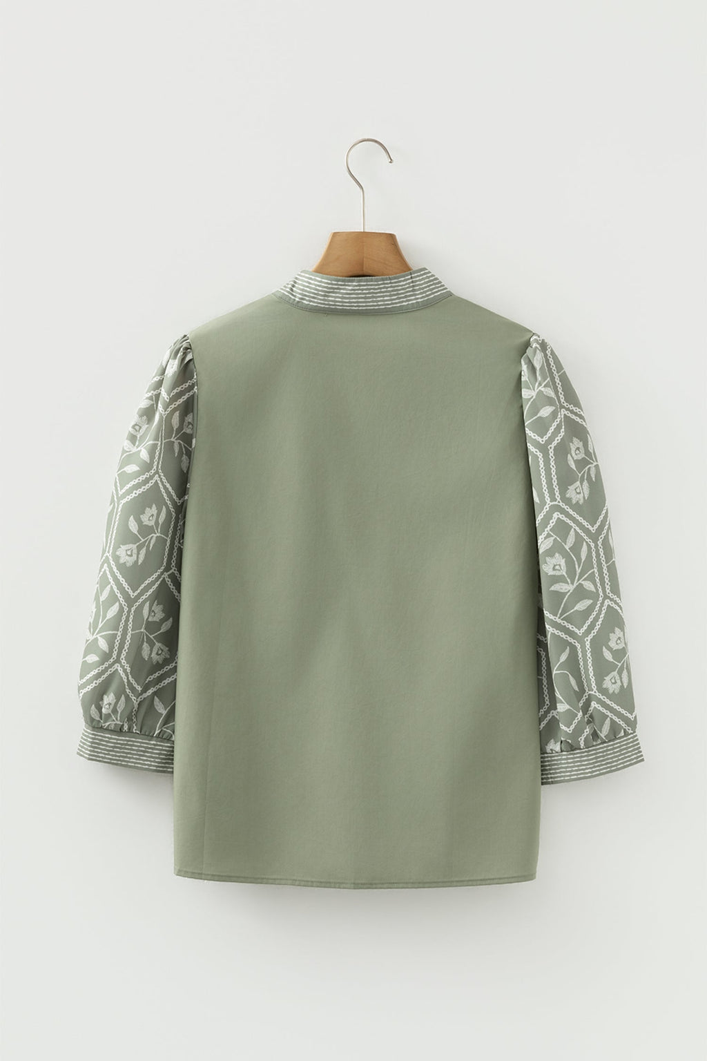 Kaiya Sleeve Contrast Patchwork Blouse