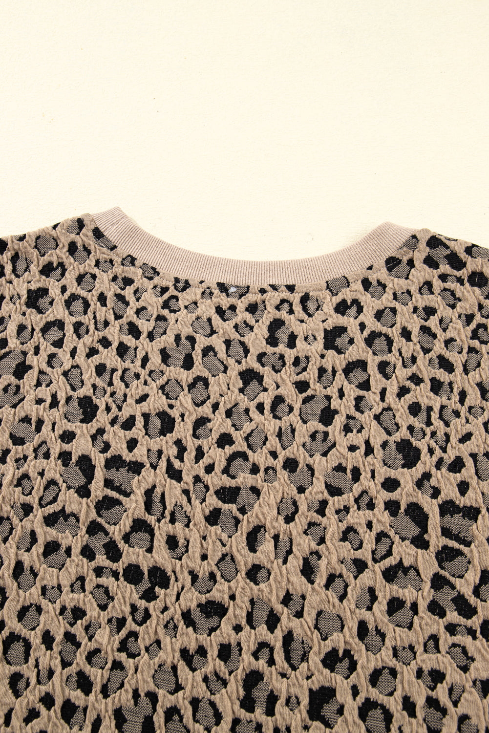 Amaya Textured Ribbed Trim Long Sleeve PLUS Top