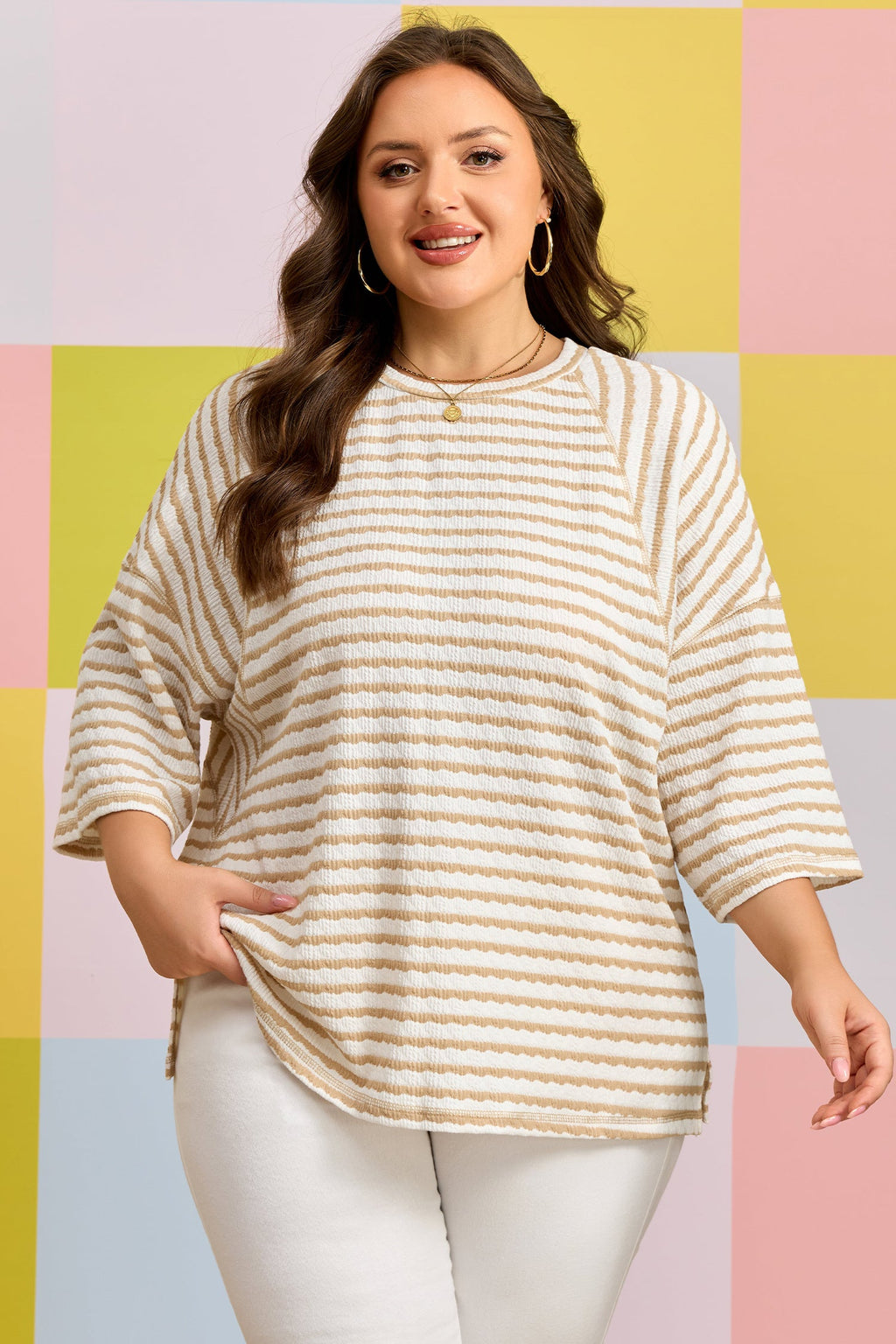 Liv Detail Half Sleeve PLUS Top