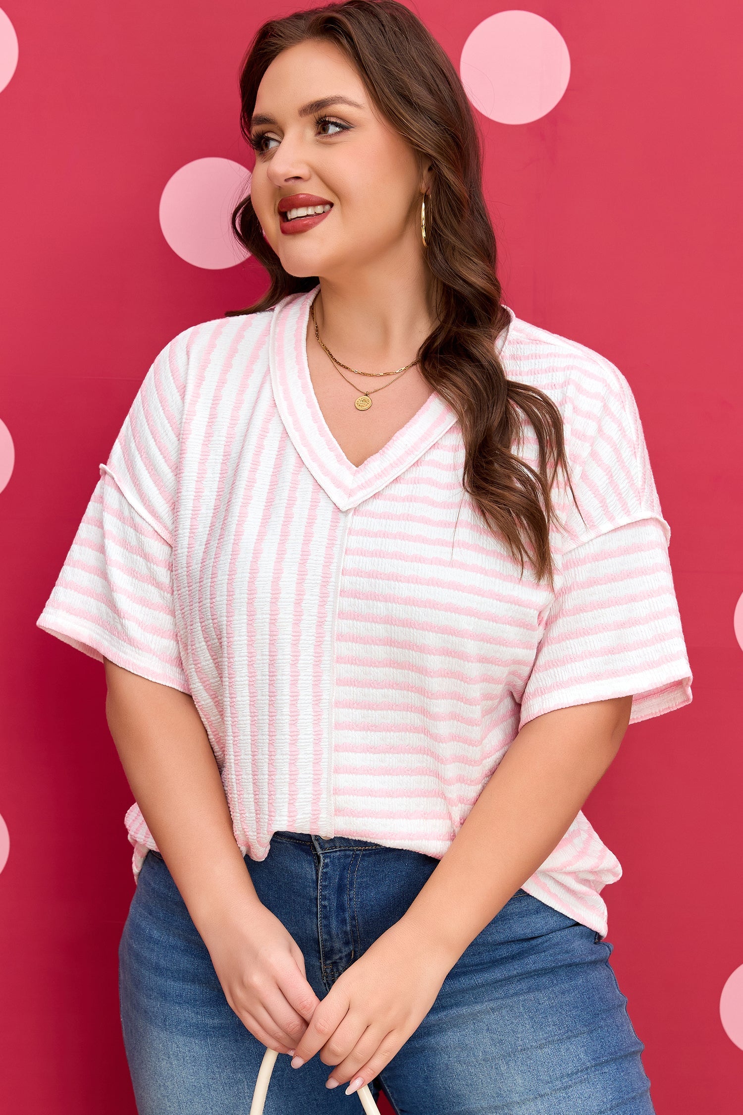 Nora Seam Patchwork T PLUS Shirt