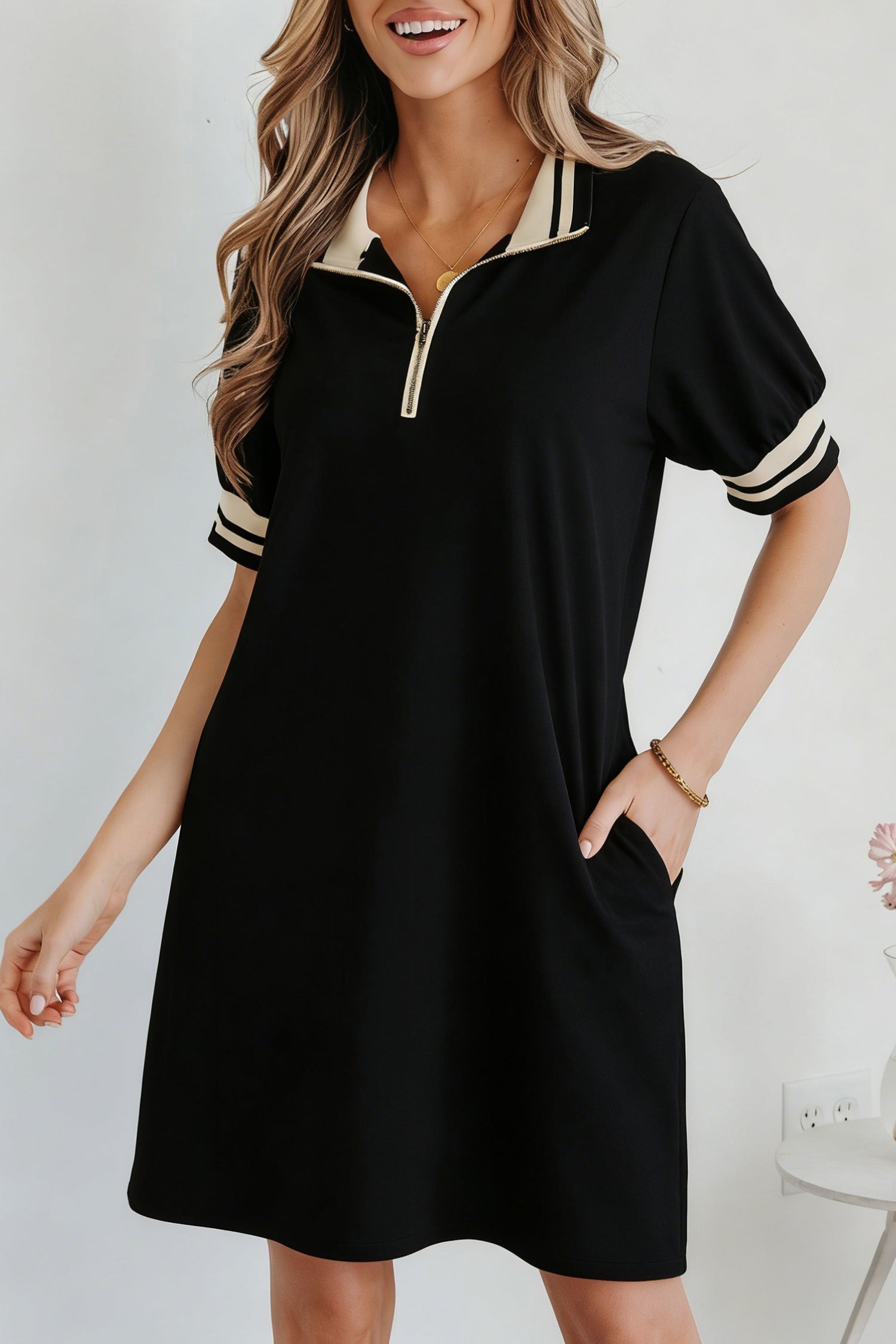 Jovie Trim Preppy Polo Tee