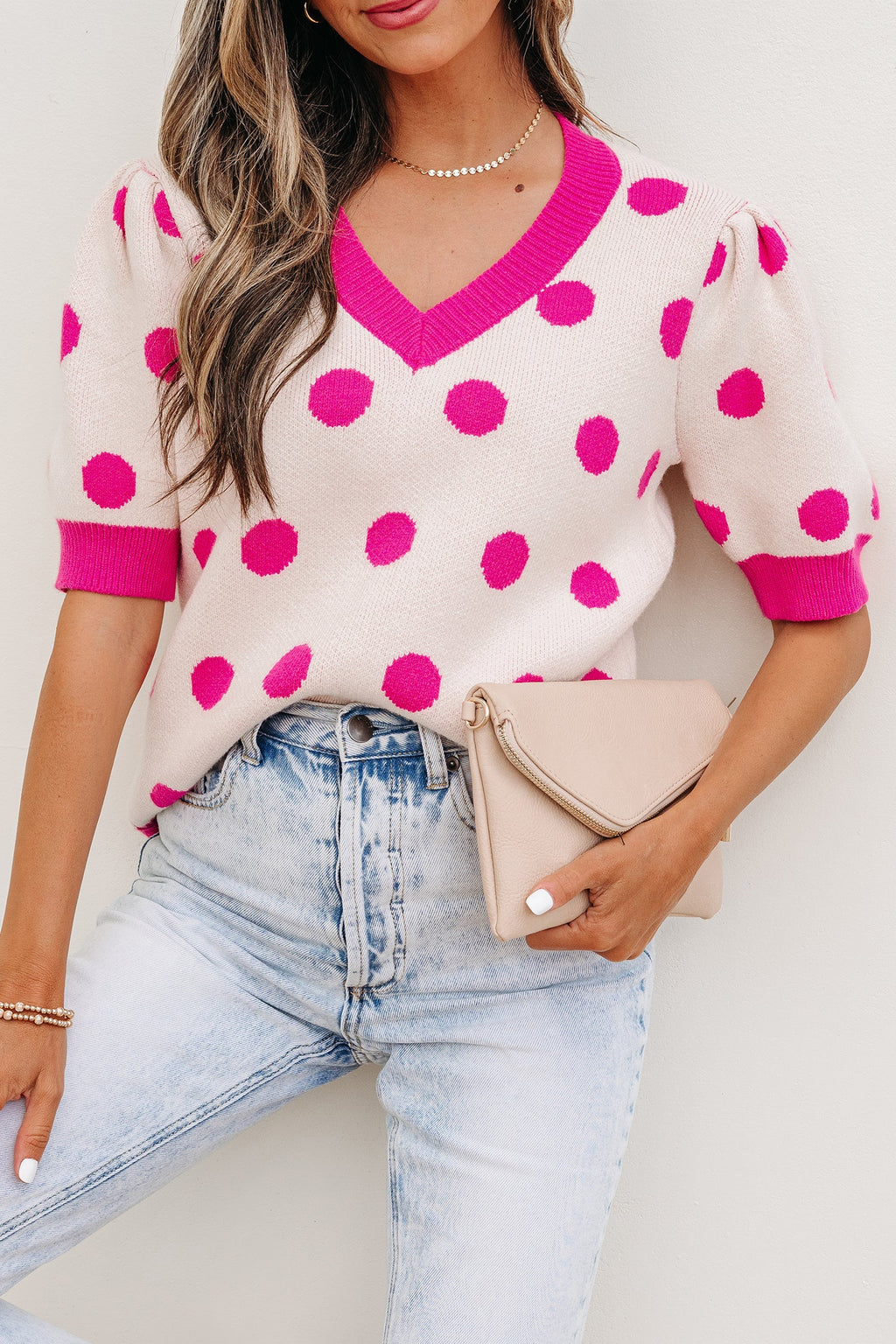 Alexia Puff Short Sleeve Sweater