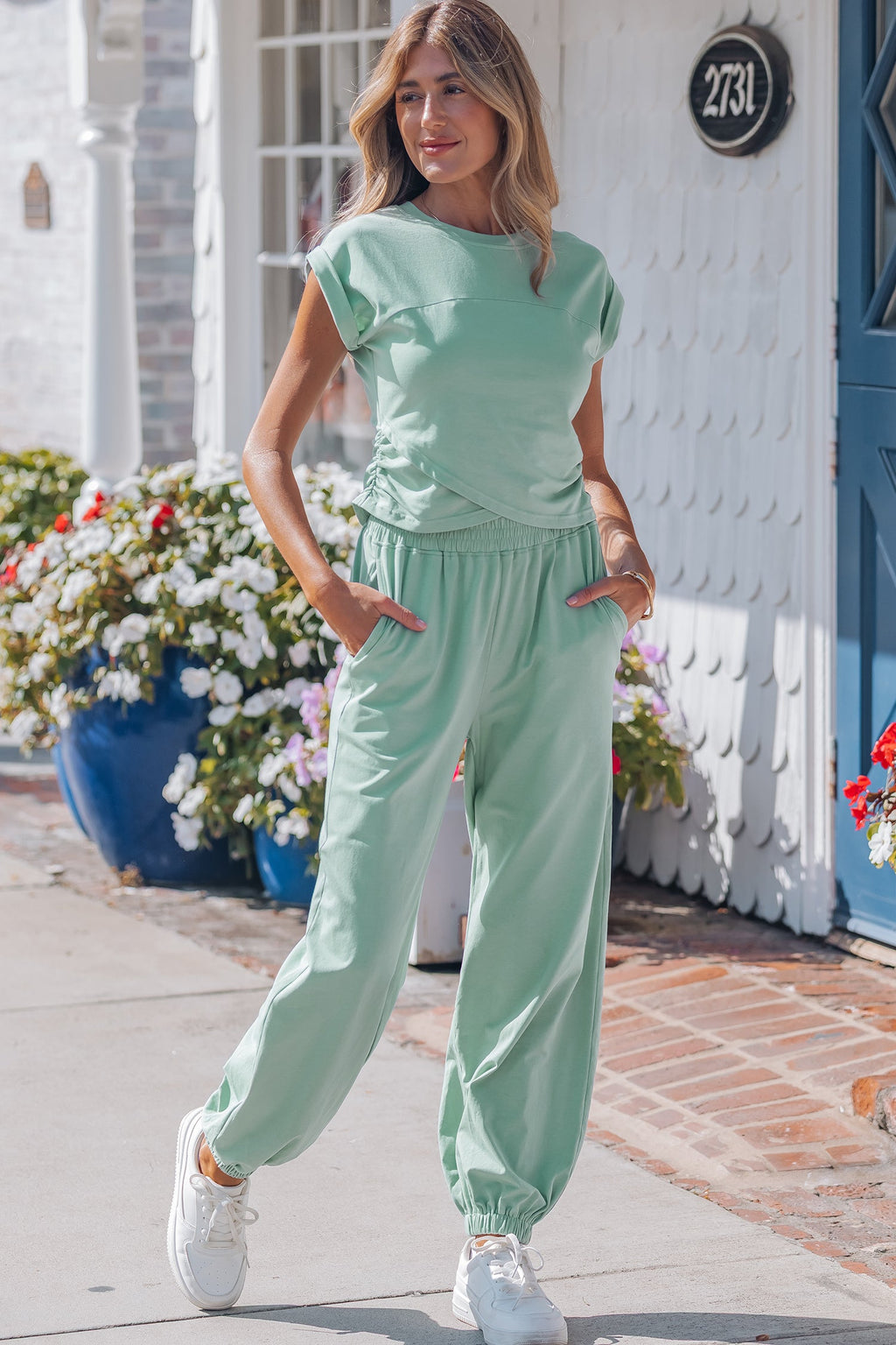 Rosalie Color Cropped Lounge Set