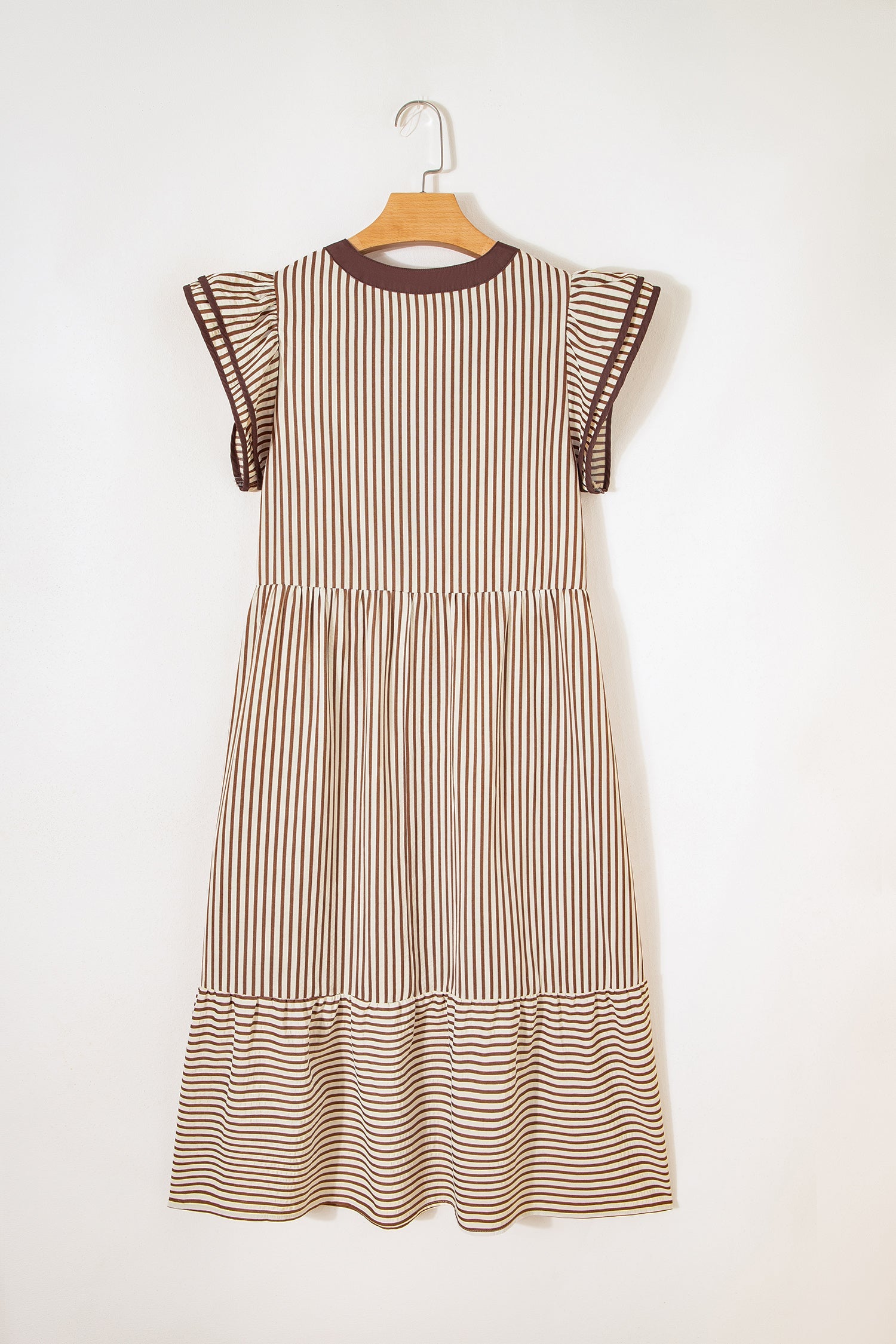 Makenzie Contrast Trim Midi Dress