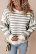 Dylan Stripe Drop Shoulder Sweater
