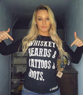 Whiskey And Beards Long Sleeve