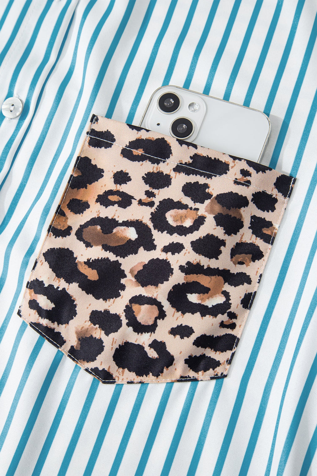 Savannah Contrast Patchwork Long Shirt