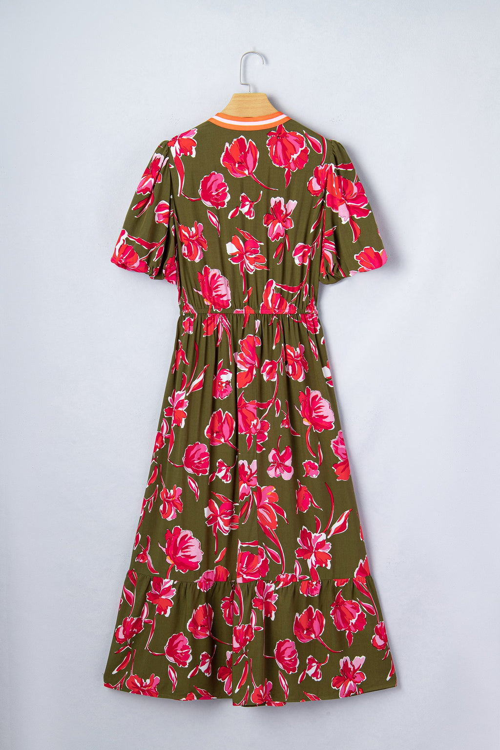 Renata Ruffle Hem Maxi Dress