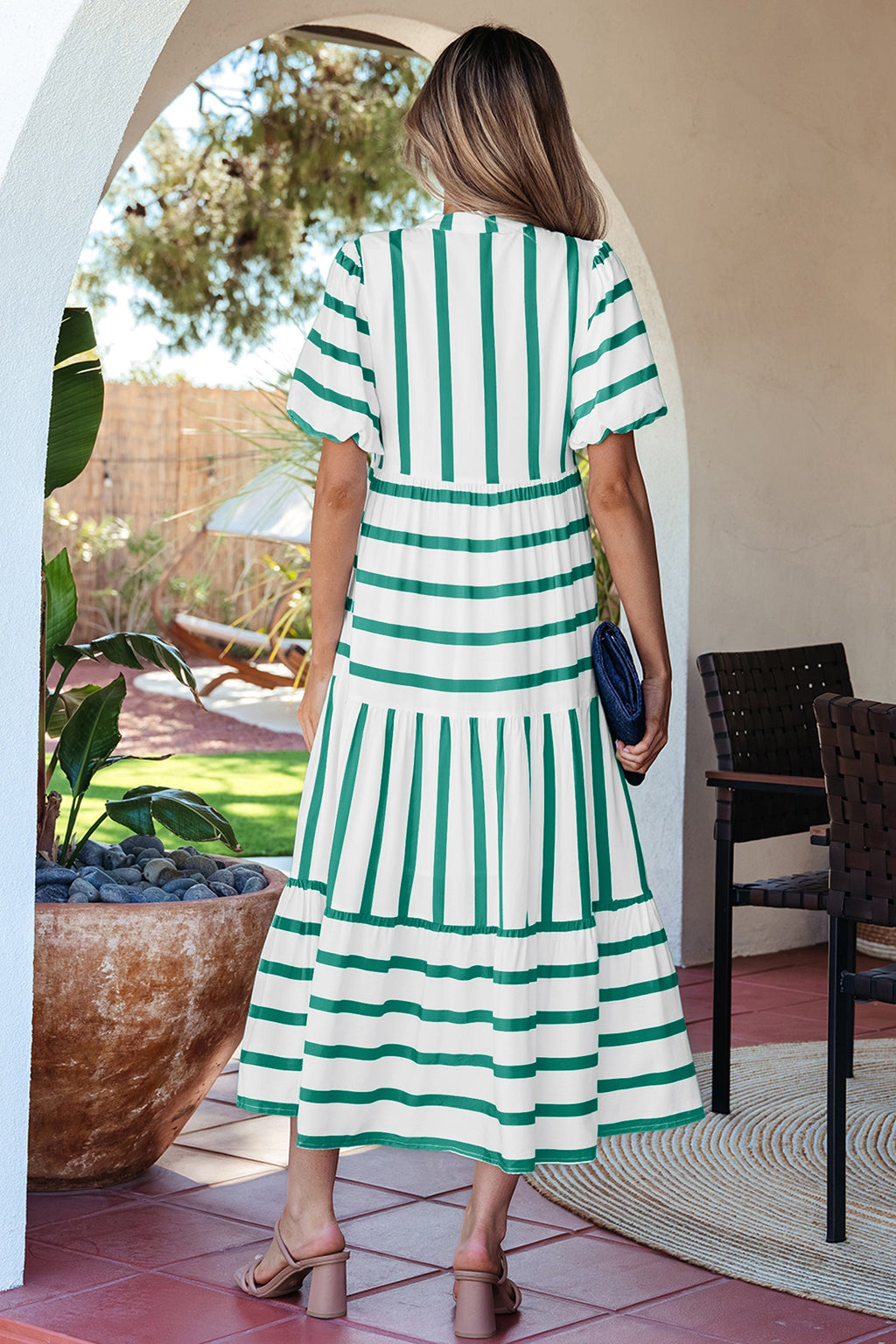 Luna Half Sleeve Vacation Dress