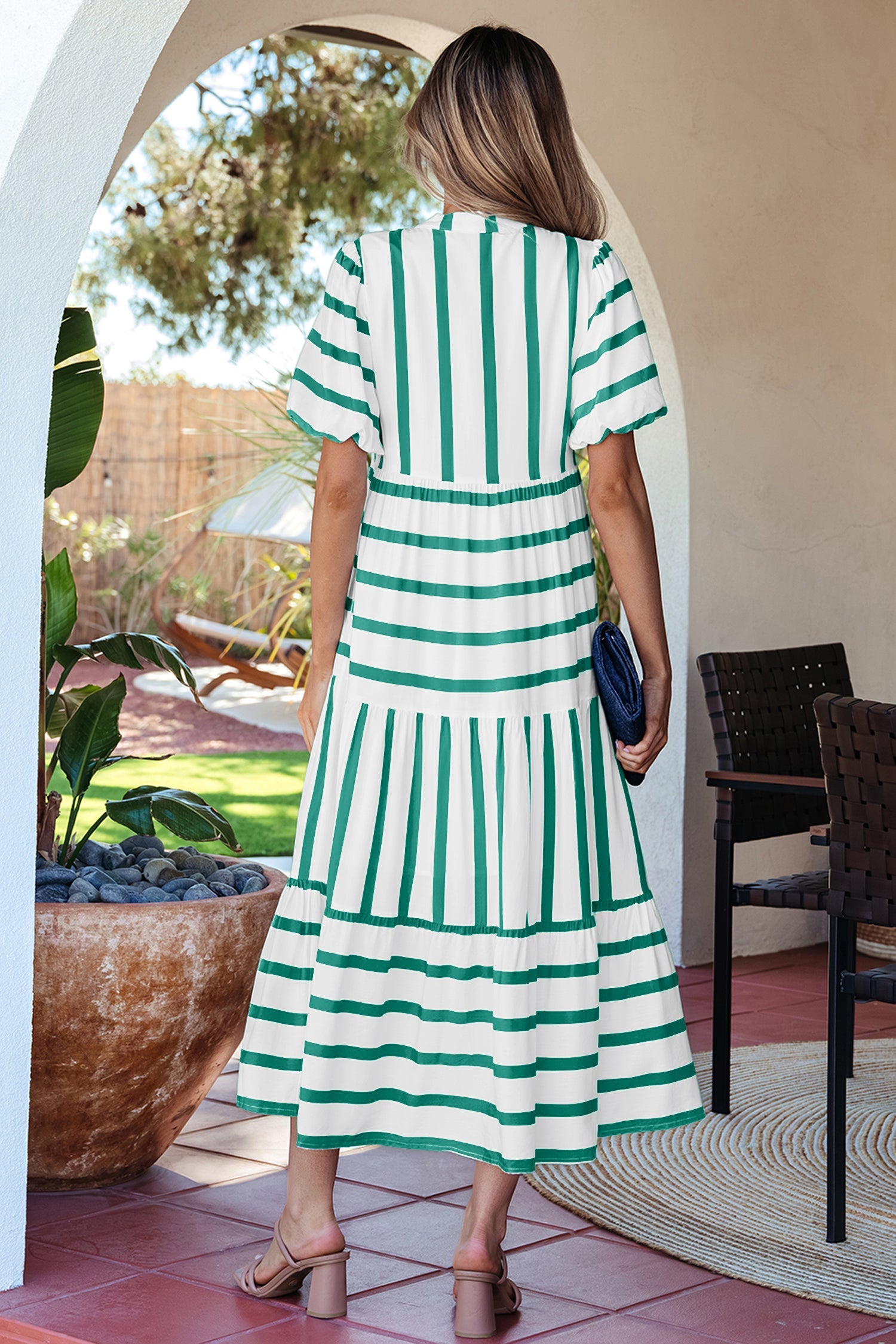 Luna Half Sleeve Vacation Dress