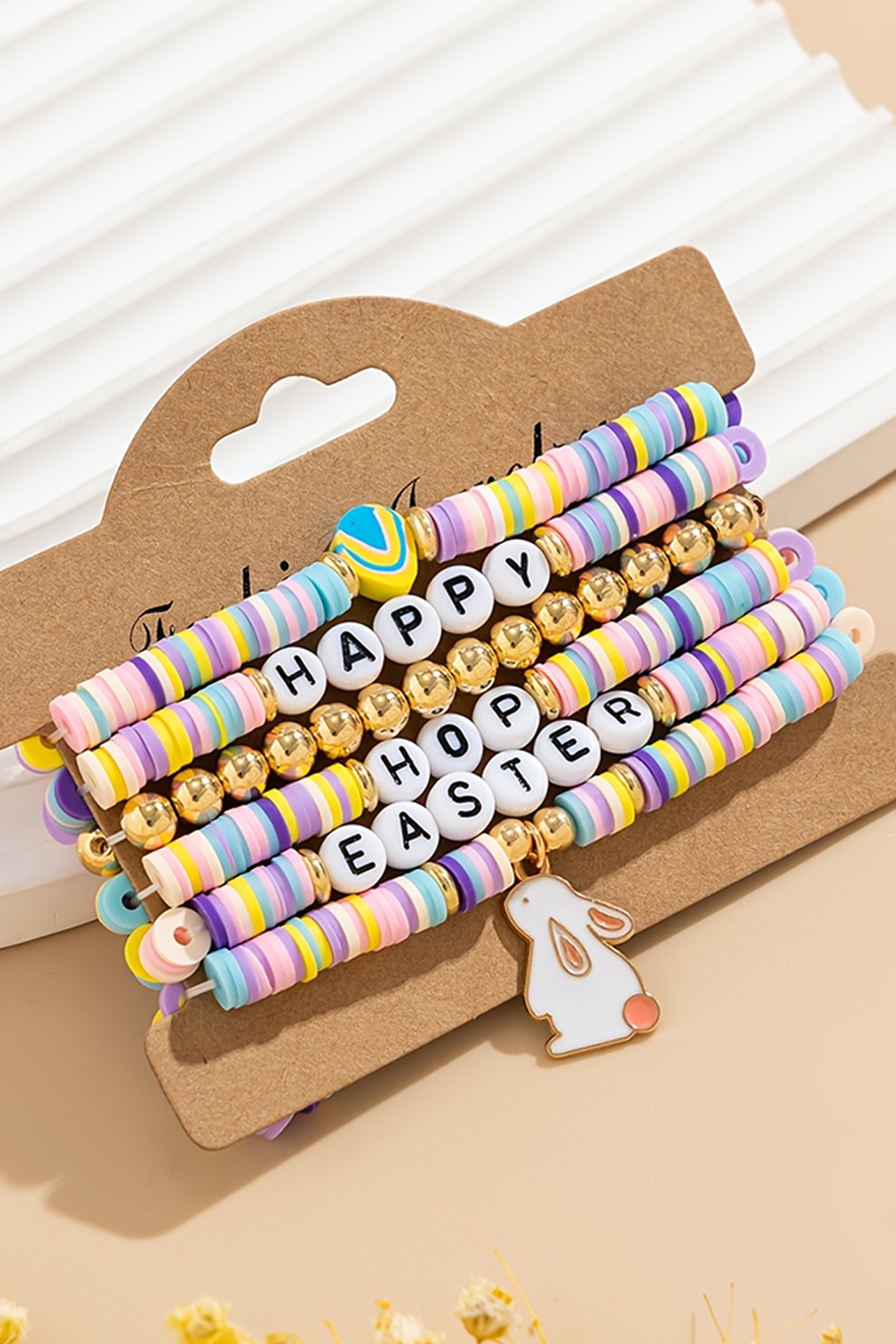 Kylee Beaded Elastic Layer Bracelet