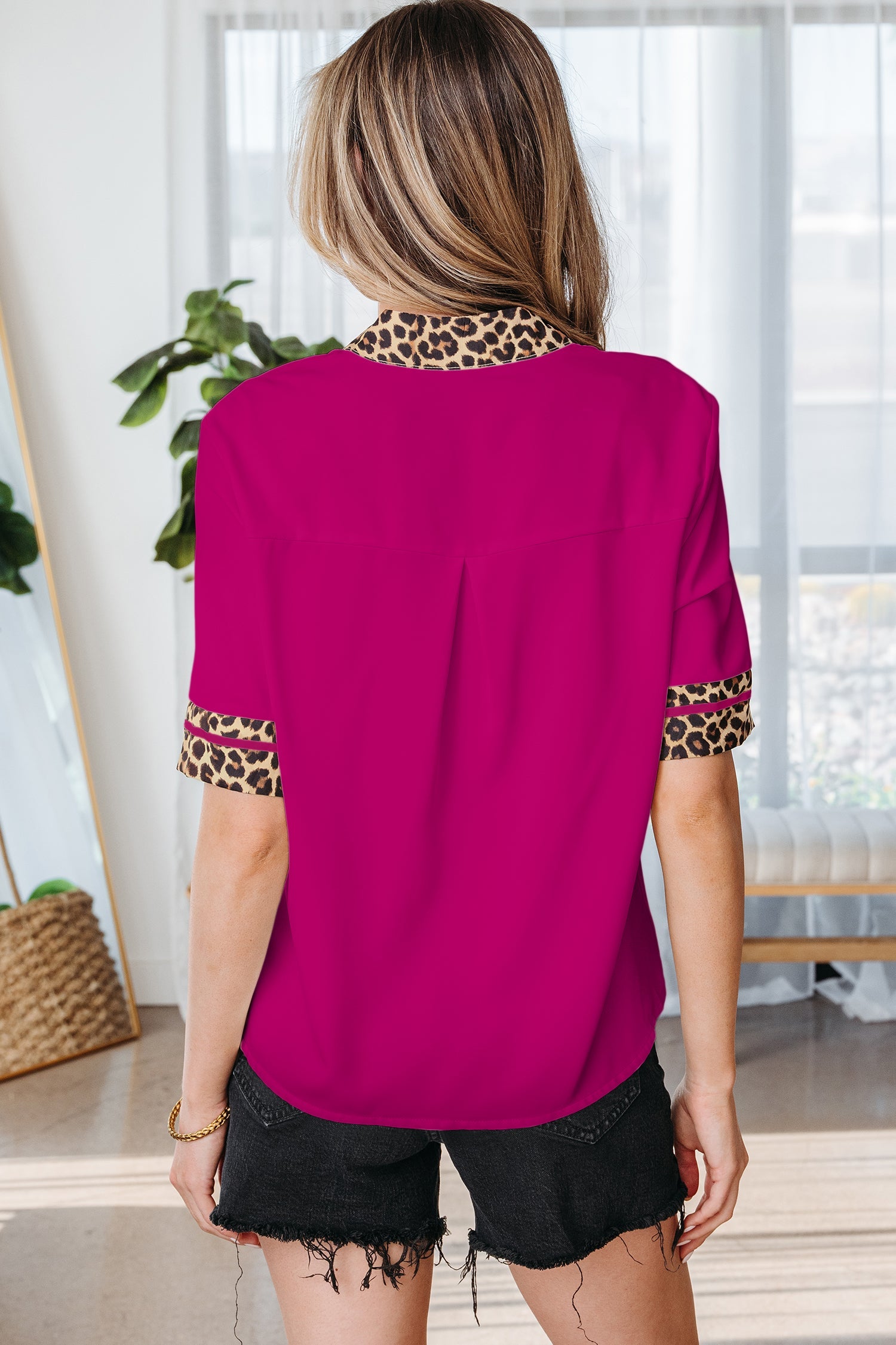Elliana Trim Short Sleeve Blouse