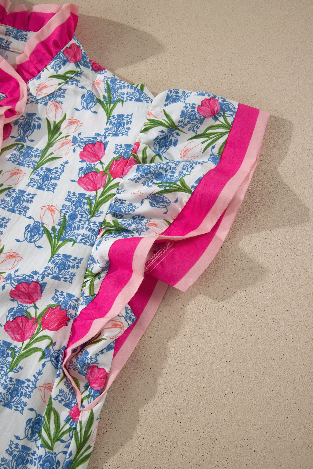 Aya Flutter Sleeve Half Blouse