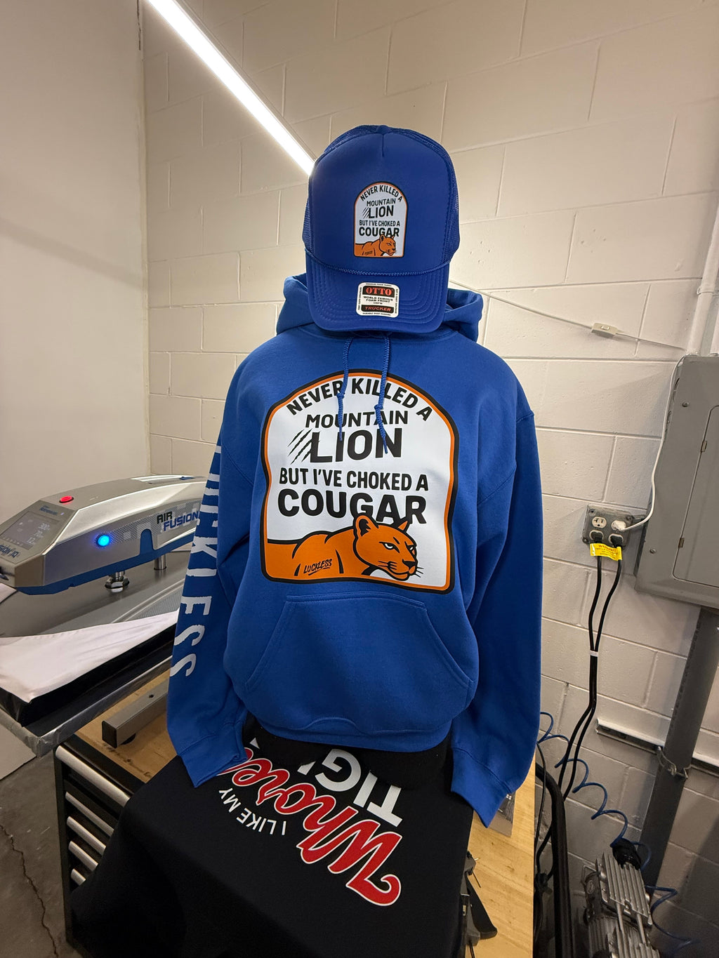 I've Never Killed A Mountain Lion But I've Choked a Cougar Hoodie