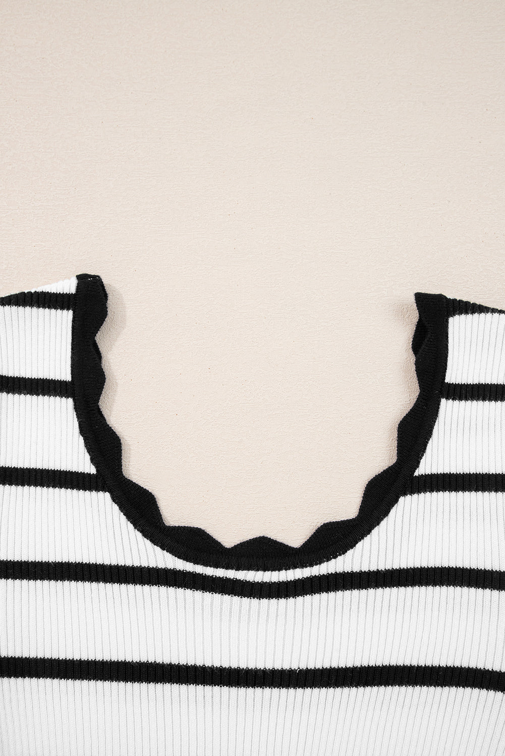 Sutton Striped Ribbed Slim Sweater
