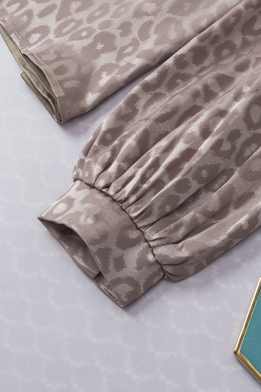 Madison Half Jacquard Satin Blouse