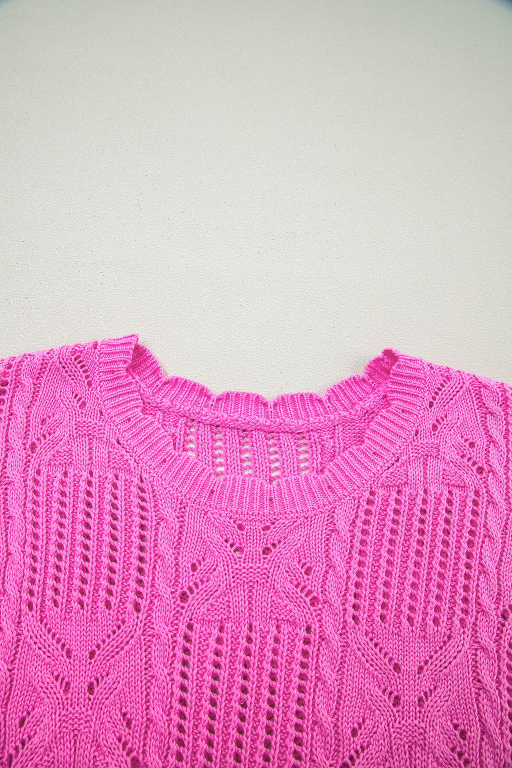 Ainara Trim Short Sleeve Sweater