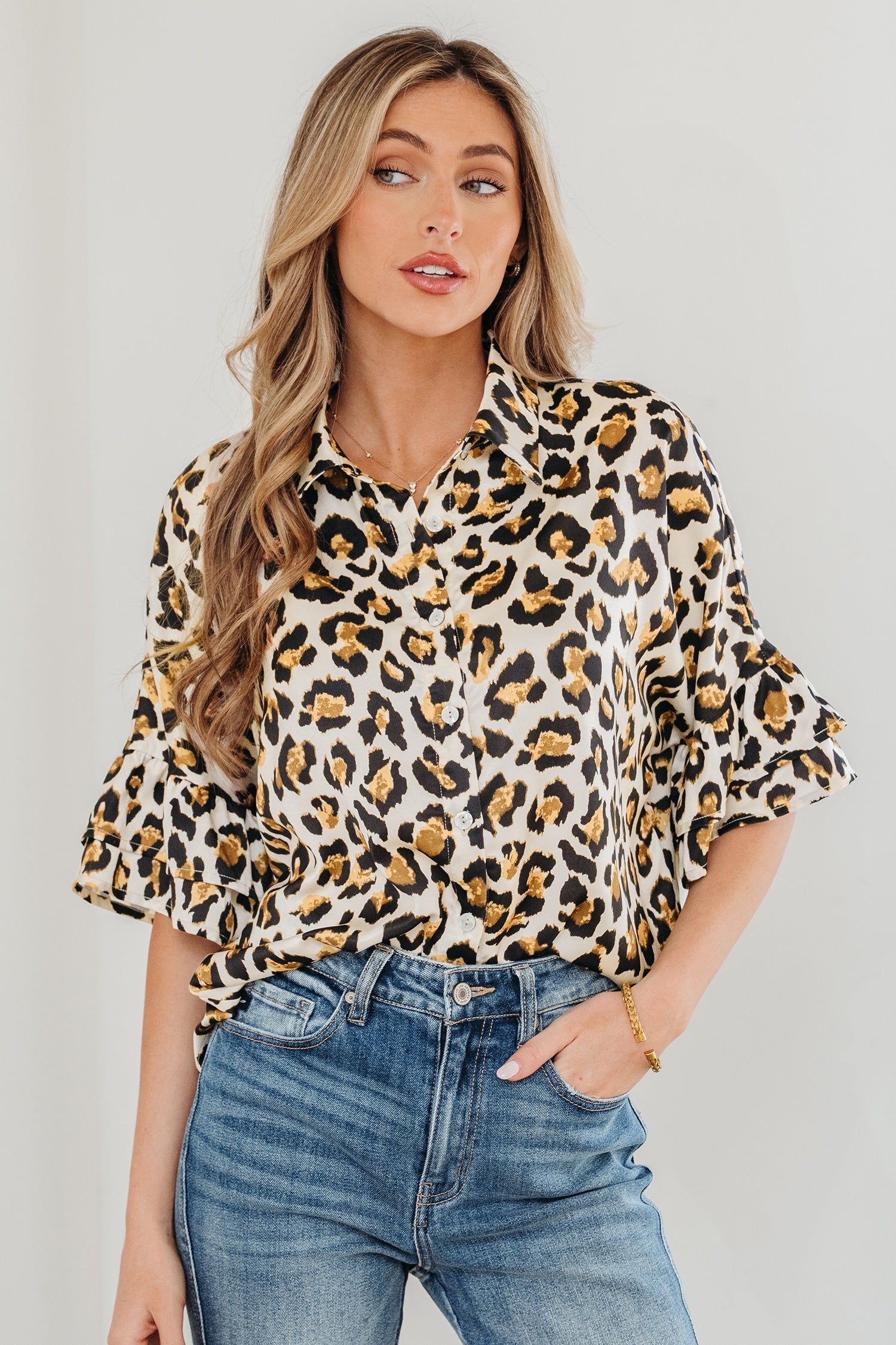 Penny 4 Sleeve Loose Shirt