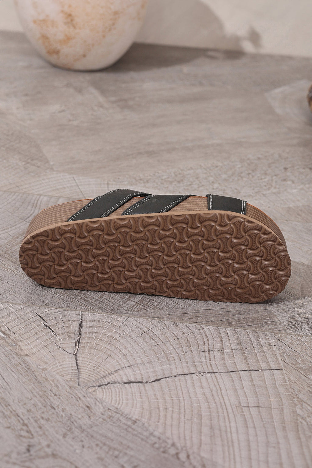 Kathryn Band Retro Platform Slippers