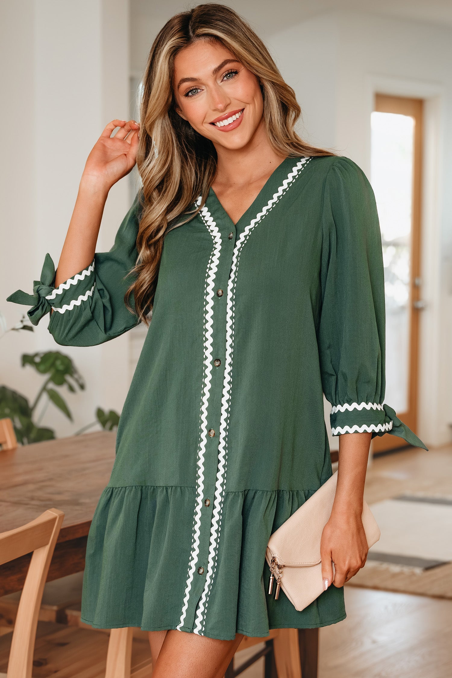 Xyla Bracelet Sleeve Shift Dress