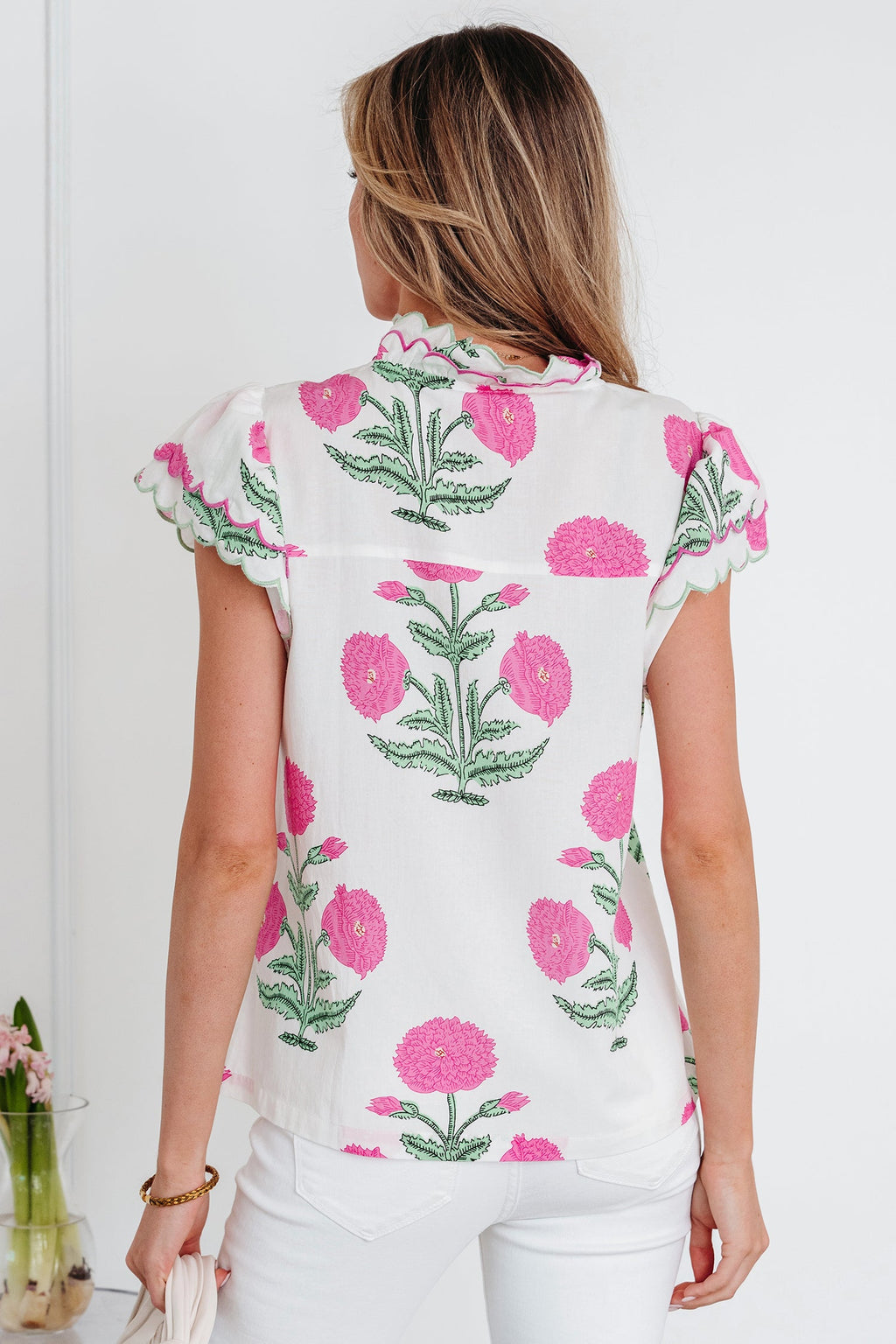 Mariah Detail Short Sleeve Blouse