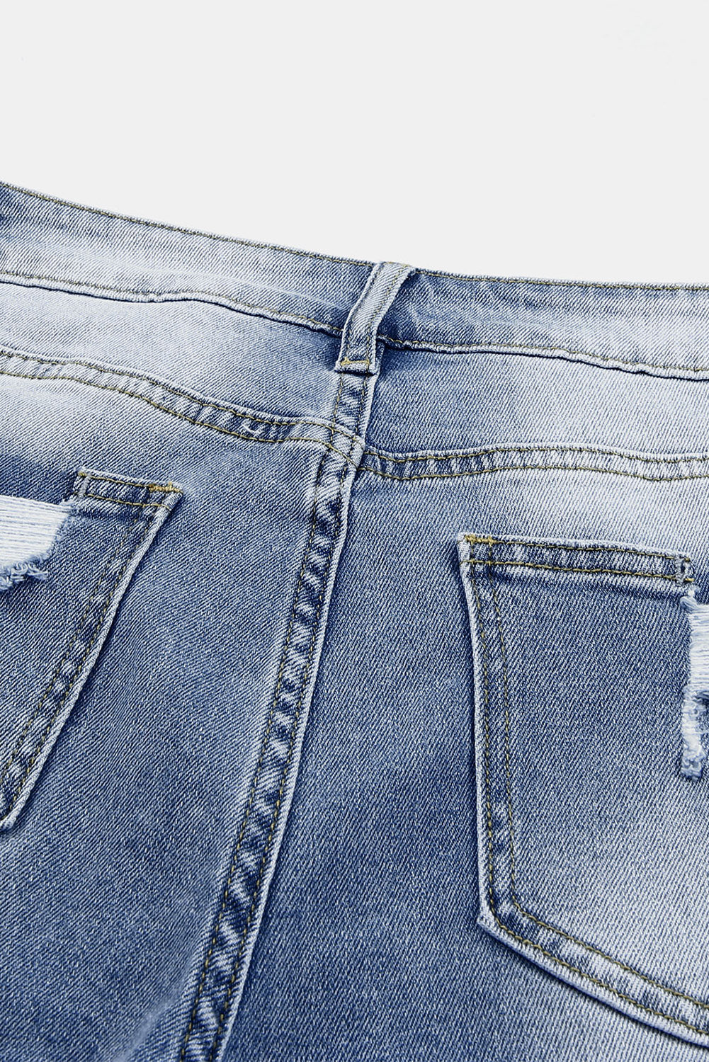 Georgia Skinny Distressed Capri Jeans