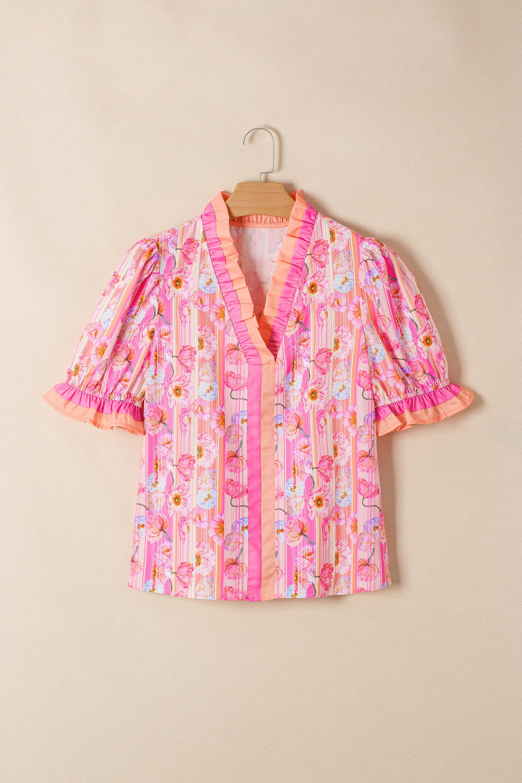 Danna Trim Short Sleeve Blouse