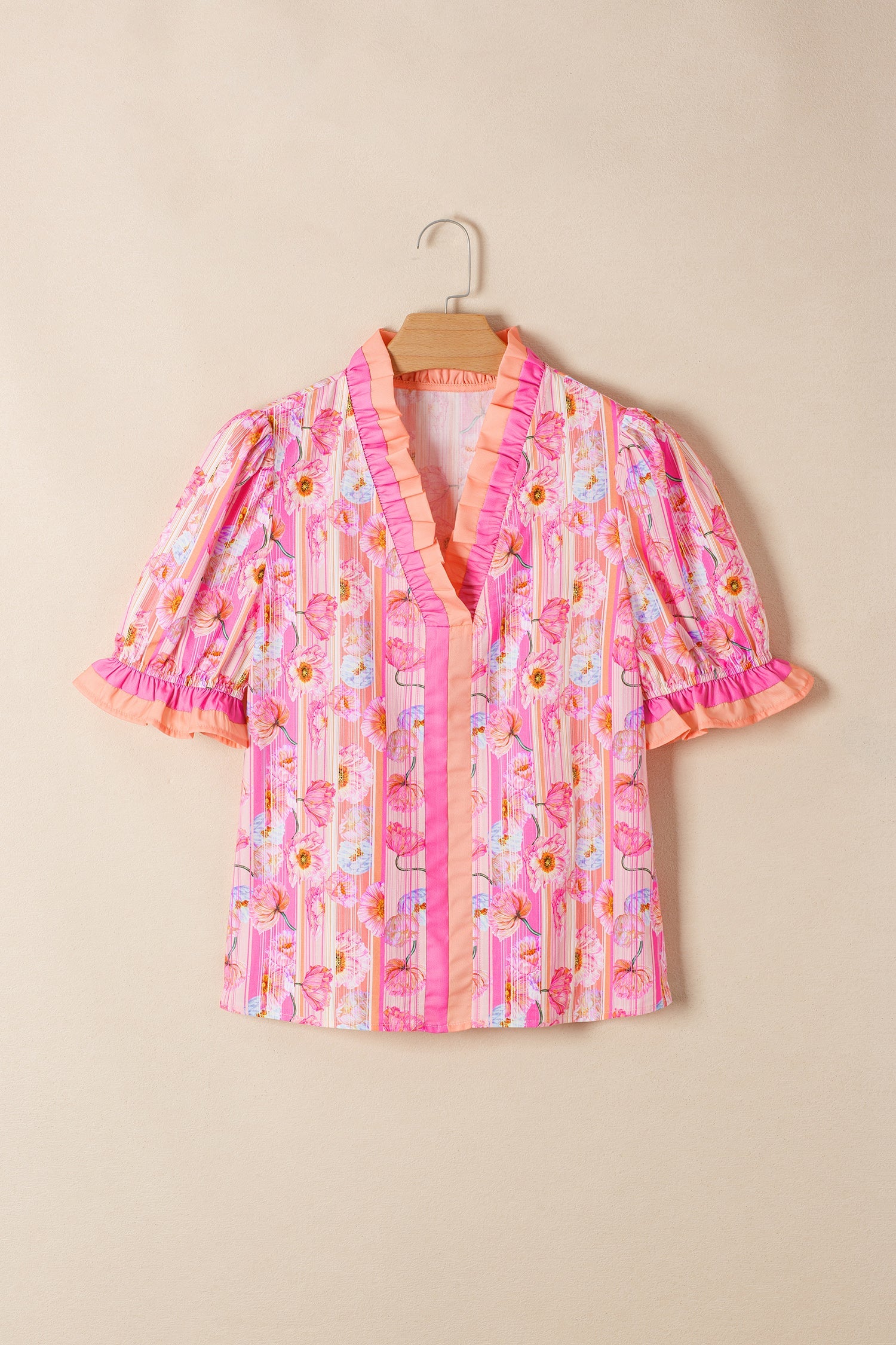 Danna Trim Short Sleeve Blouse