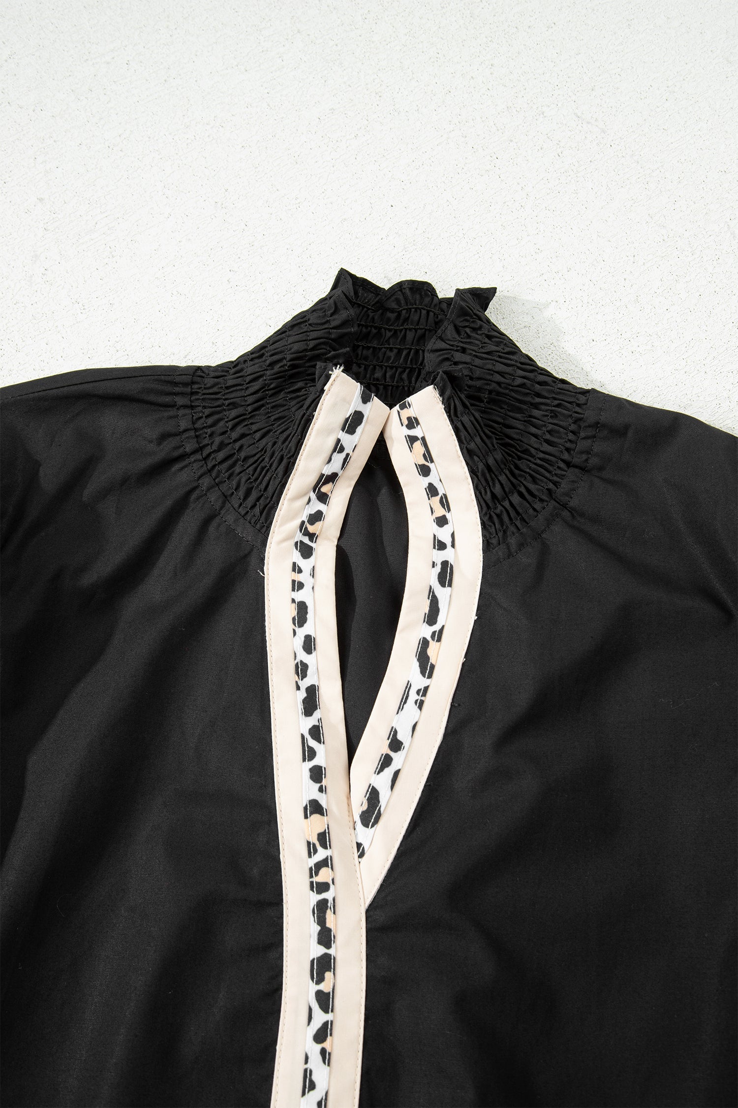 Estrella Flounce Sleeve Trim Blouse