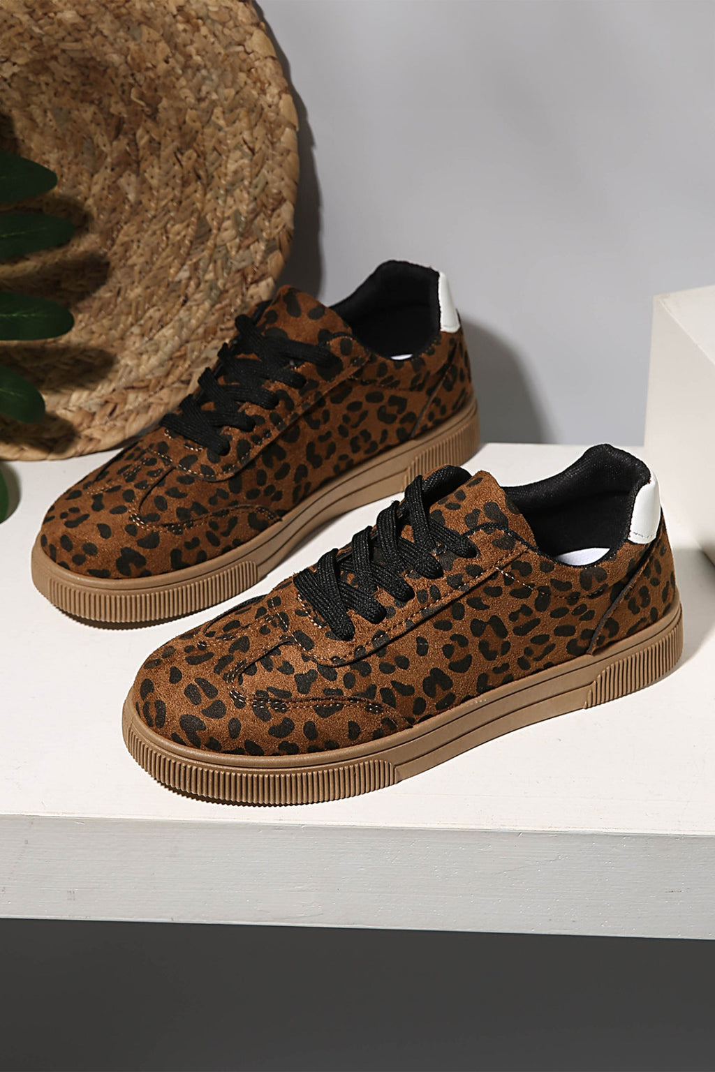 Emiliana Tab Patchwork Laceup Shoes