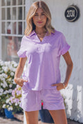 Zara Dolman Sleeve Polo Shirt Set