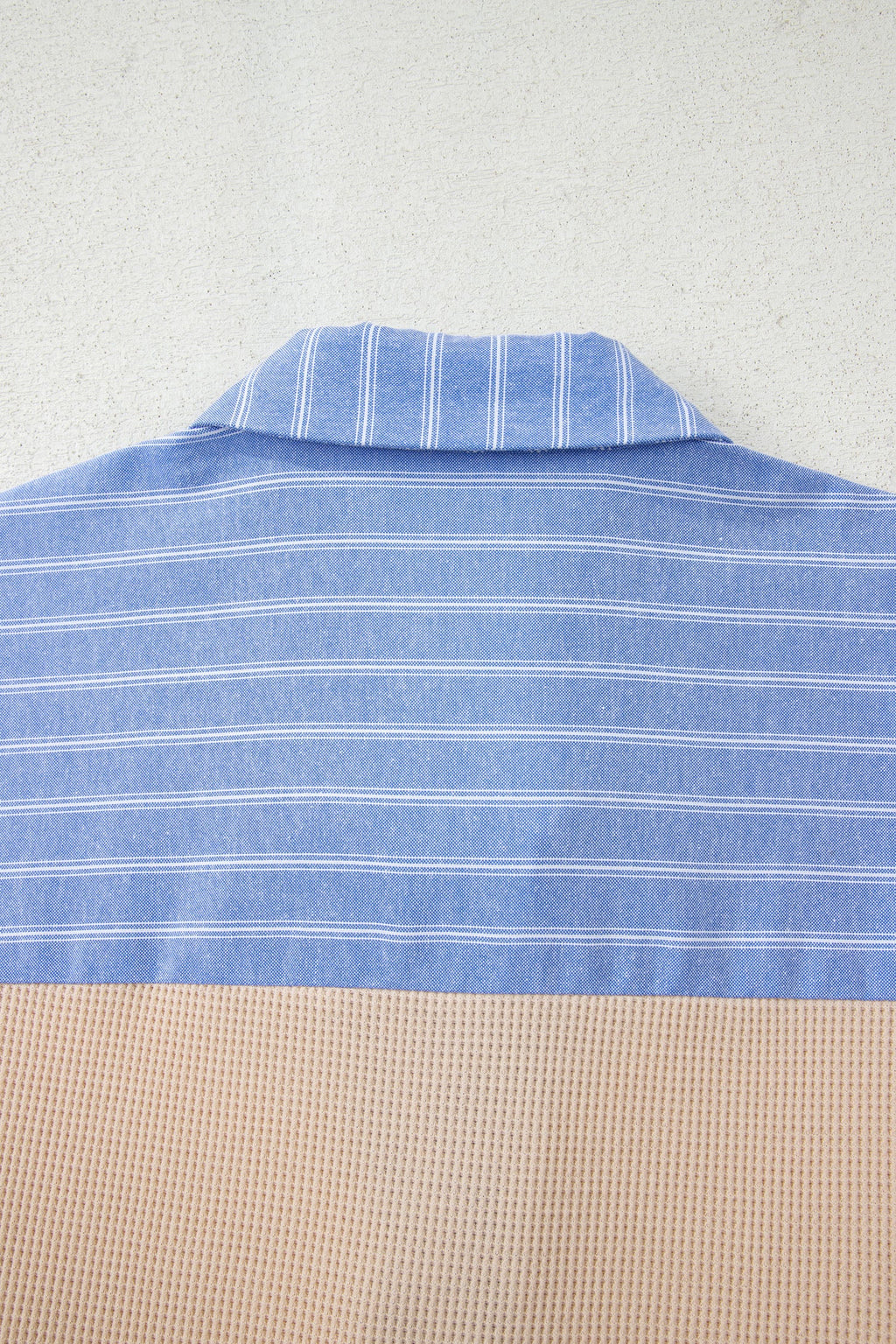 Evelynn Waffle Knit Collared PLUS Top