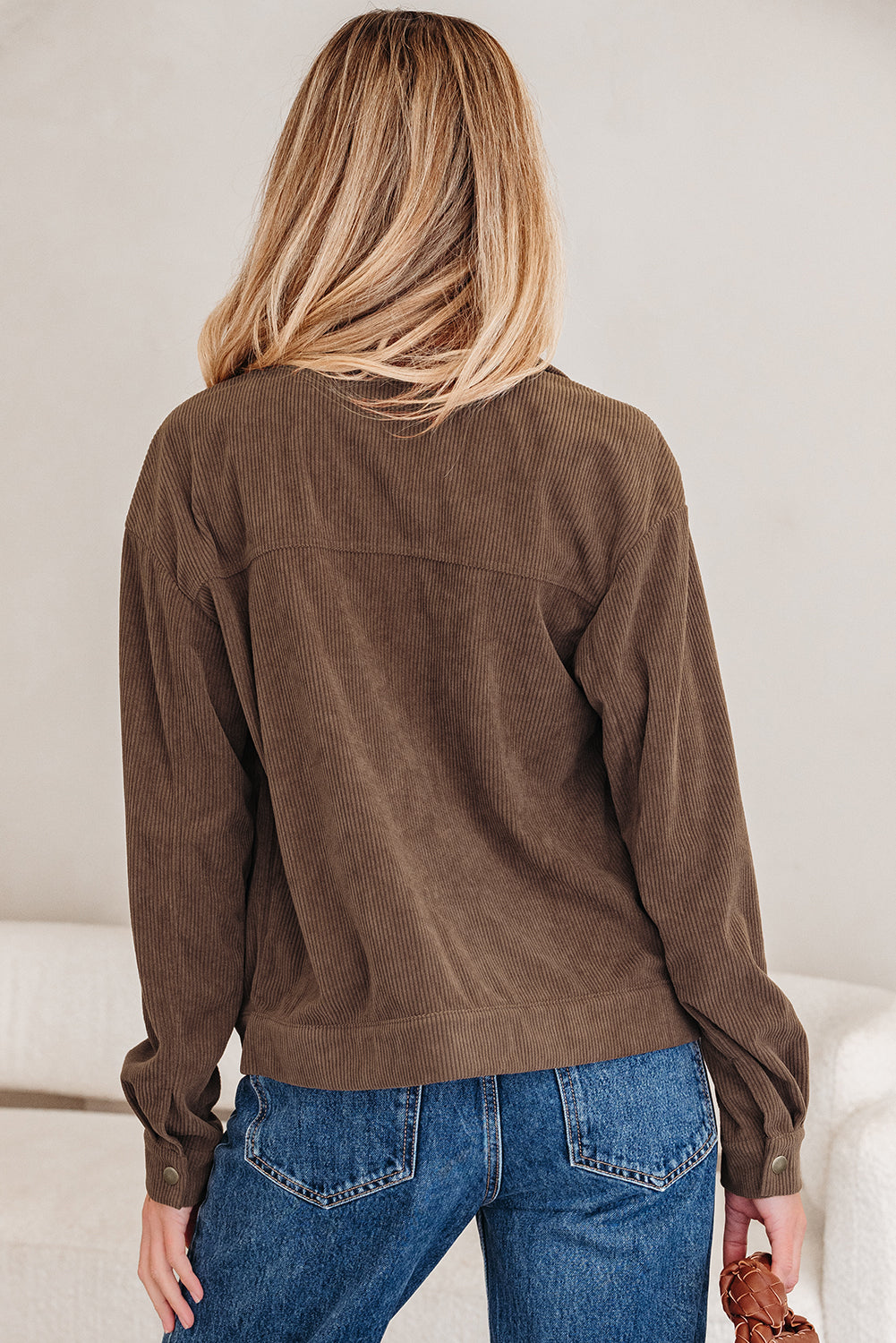 Catherine Lapel Collar Corduroy Jacket