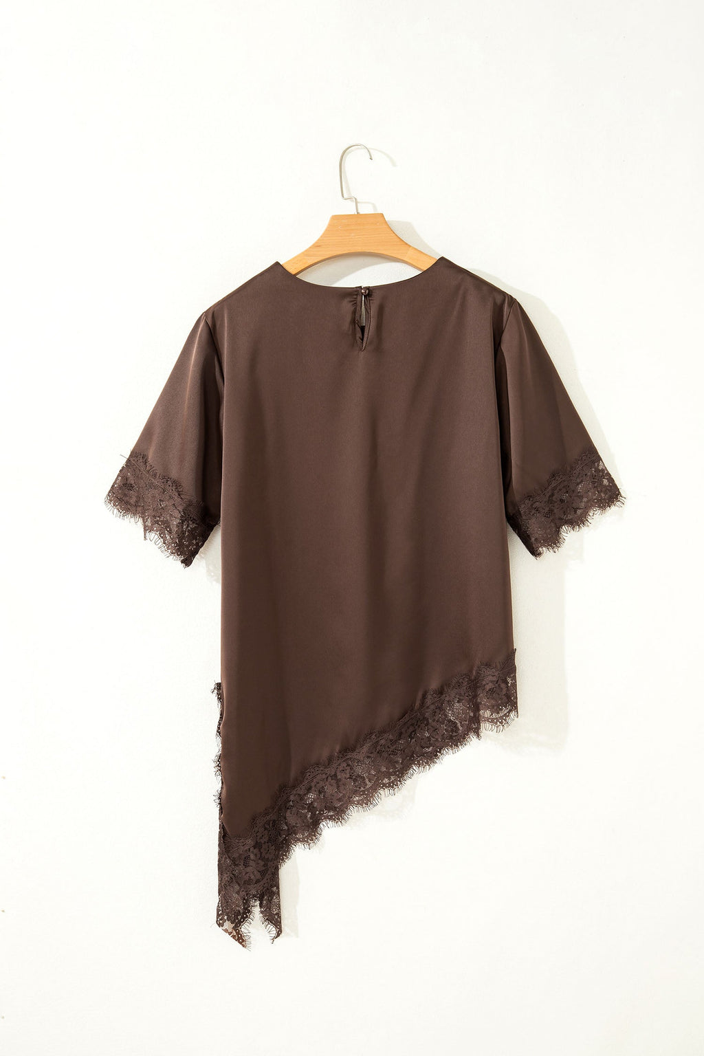 Saige Short Sleeve Satin Top