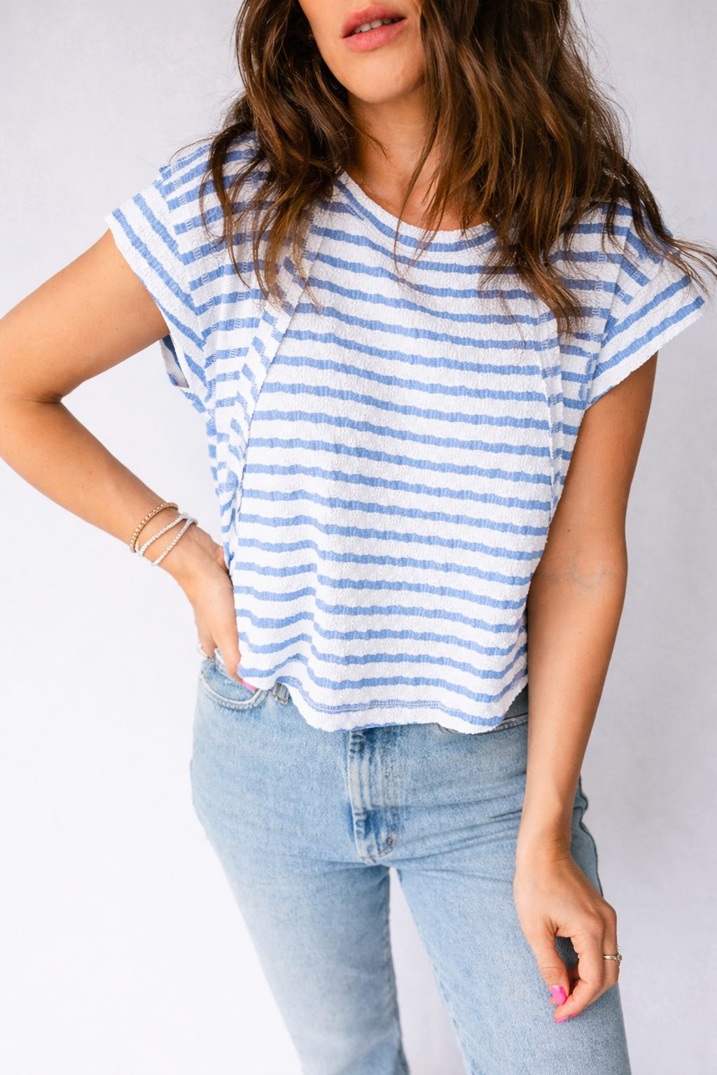 Maddie Sleeve Patchwork T Shirt