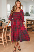 Jazmin Waist Flared Midi Dress